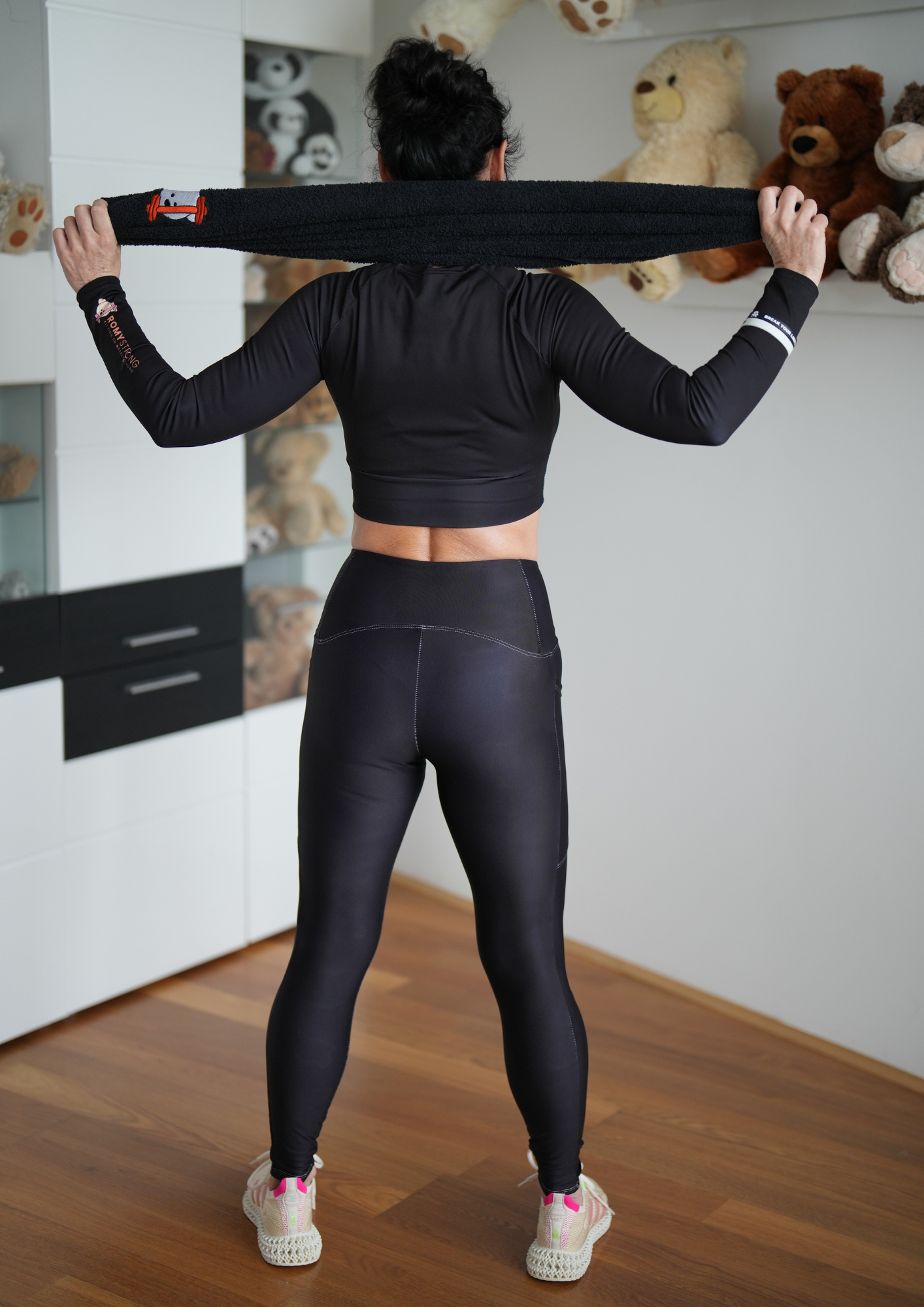 ROMYStrong Bombažna brisača z medvedko