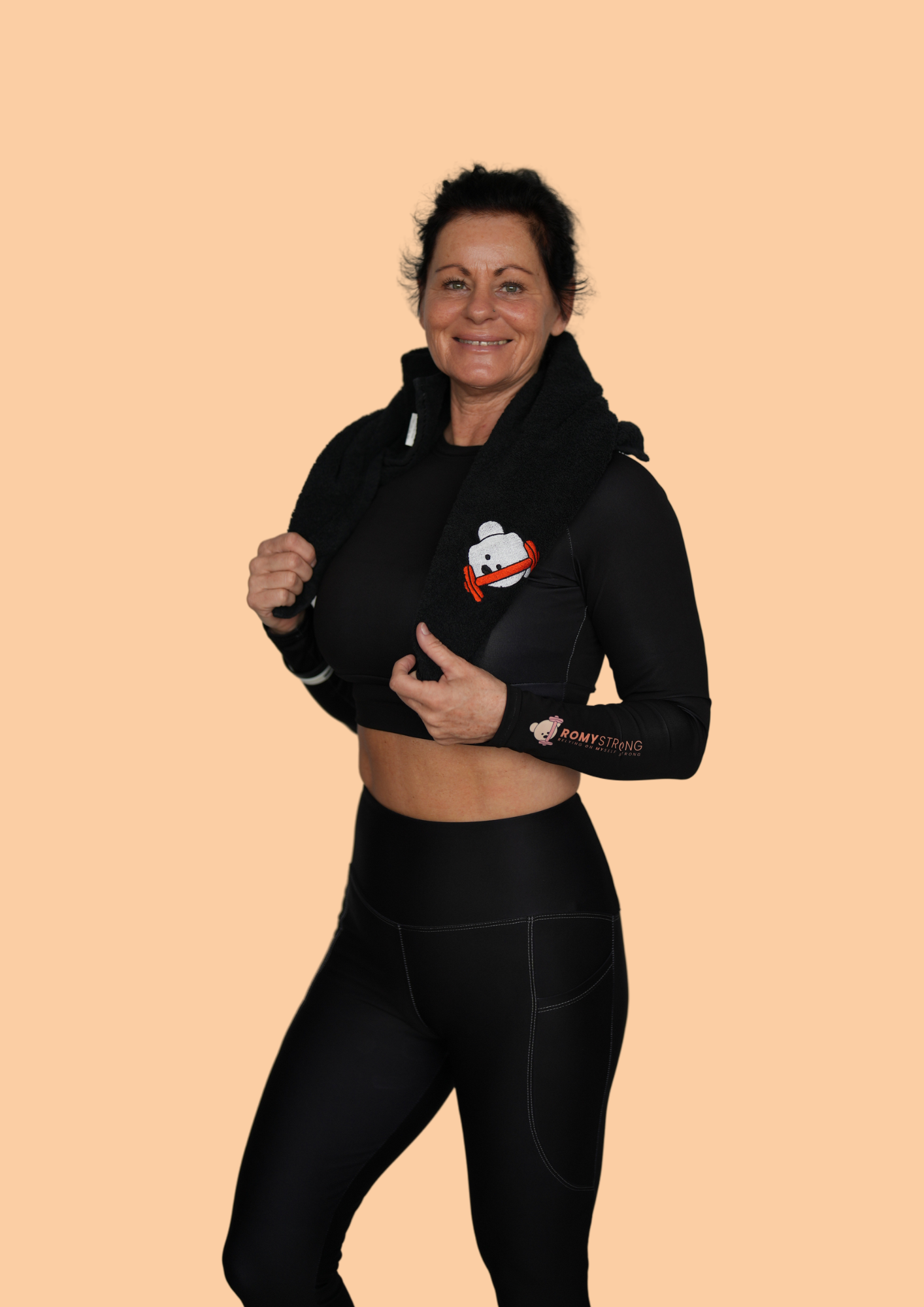 ROMYStrong Bombažna brisača z medvedko