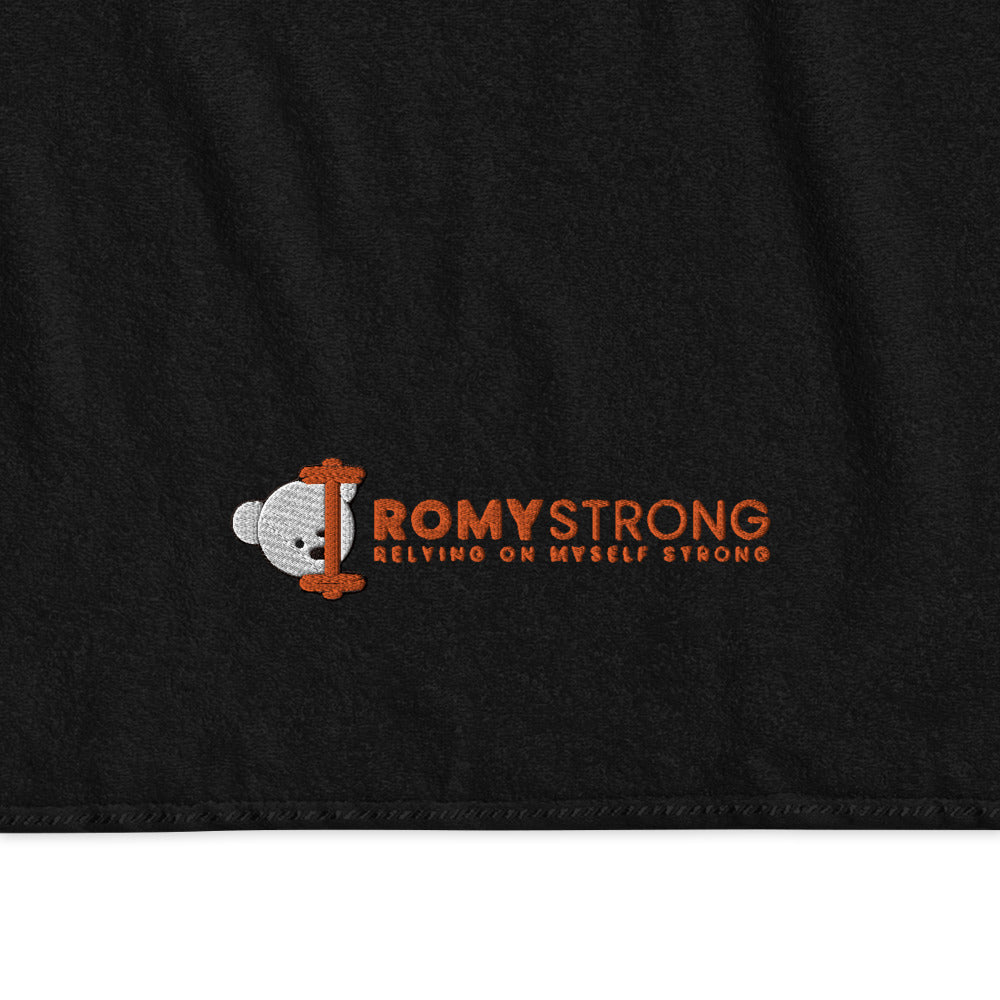 ROMYStrong Bombažna brisača z napisom