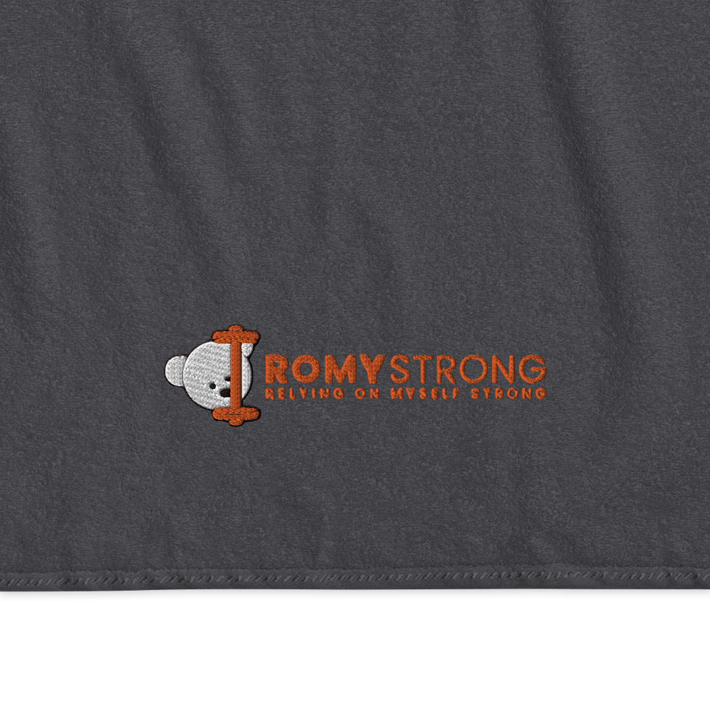 ROMYStrong Bombažna brisača z napisom