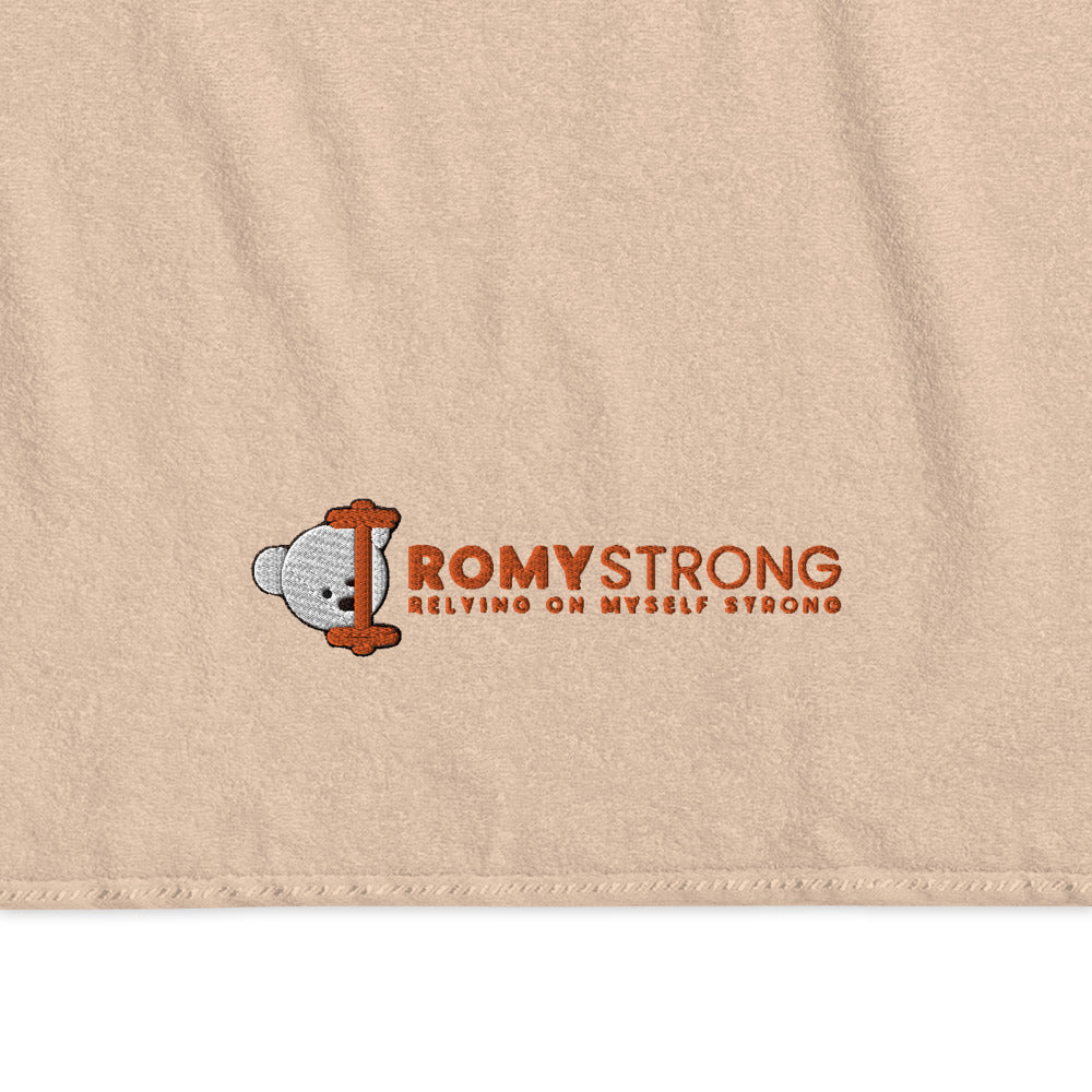 ROMYStrong Bombažna brisača z napisom