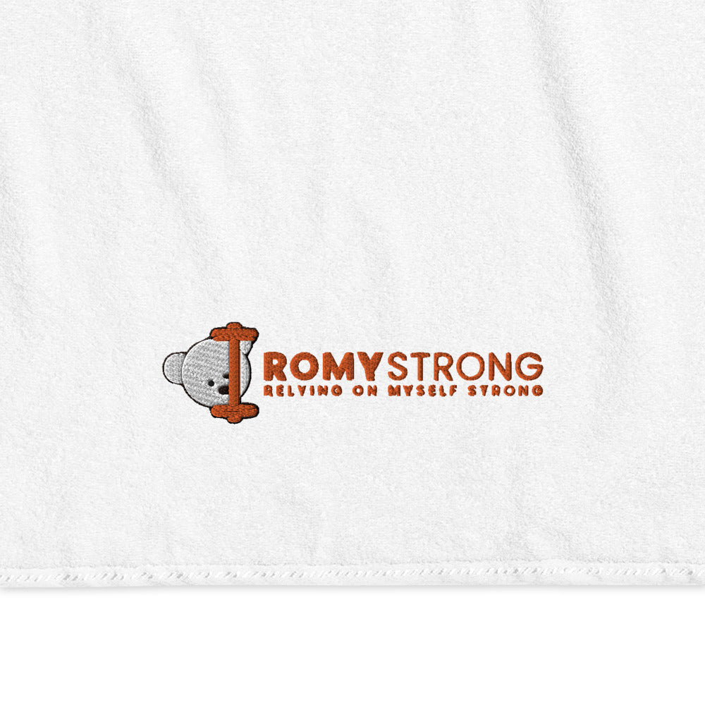 ROMYStrong Bombažna brisača z napisom