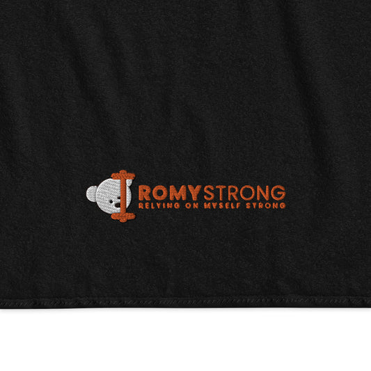 ROMYStrong Bombažna brisača z napisom