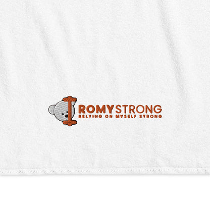ROMYStrong Bombažna brisača z napisom